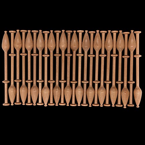 Bobbin Lace Bobbins Mechlin Style Sets of 12, 24, 50, Lacemaking Bobbins. 4.25" Inches Long. Crafted from Natural Hardwood. Bobbin Lace Online Lace Bobbin Lace Online