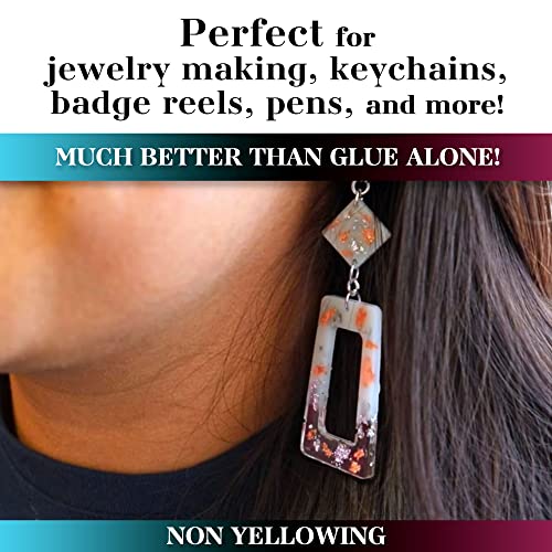 Counter Culture DIY Clear UV Resin, 4 oz, Quick Art Supplies for Coating & Casting, Great for Jewelry, Keychains - Epoxy Glue Cures Hard, No Sticky Counter Culture DIY