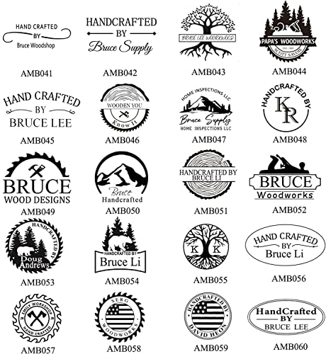 Custom Branding Iron for Woodworkers - Personalised Wood Burning Stamp by Arokimi (1"x1") Arokimi