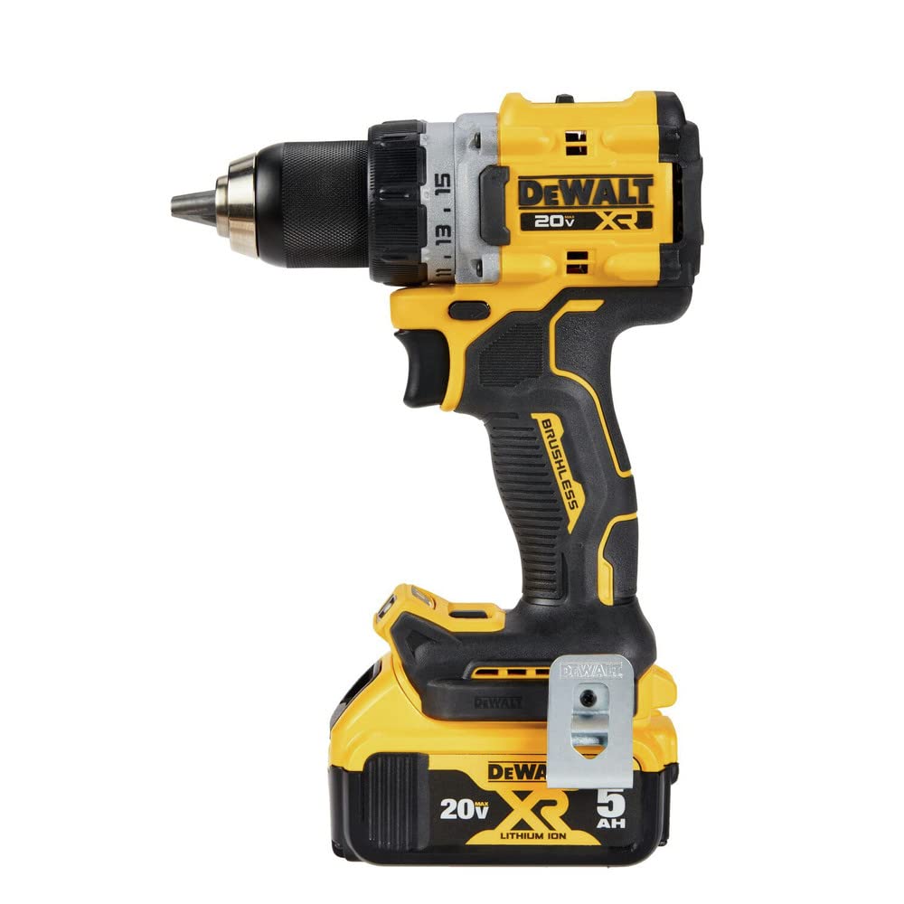 DEWALT 20V MAX* XR® Brushless Cordless 1/2 in. Drill/Driver Kit (DCD800P1), Yellow DEWALT