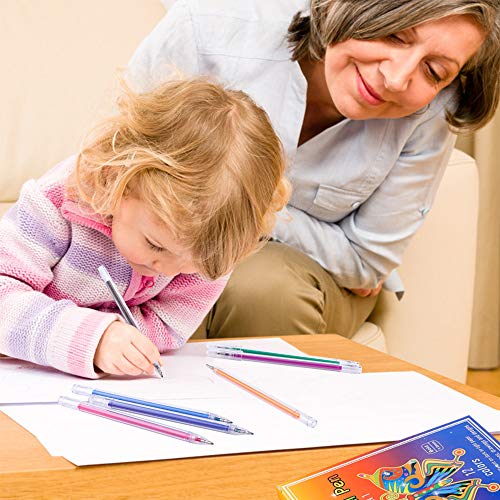 Dyvicl Dual Metallic Gel Pen, Liquid Glitter Iridescent Gel Pen for Adult Coloring, Doodling, Drawing, Scrapbooking, Card Making, Illustrations, Dyvicl