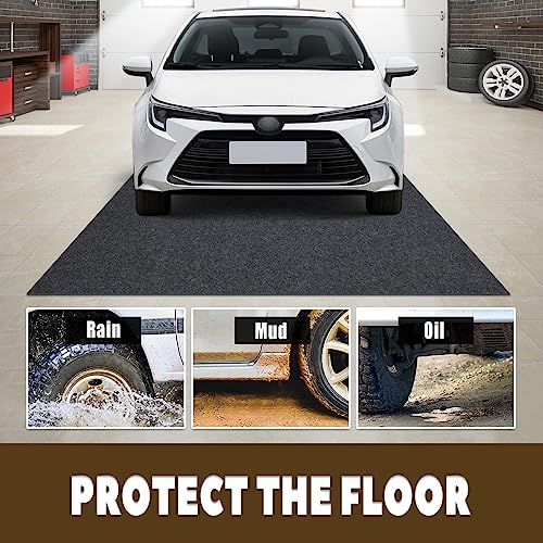 Nyomat Oil Spill Mat, 60" x 72", Garage Floor Mat Under Car, Waterproof/Durable/Non-Slip TPR Backing, Reusable Absorbent Pad, Charcoal Nyomat