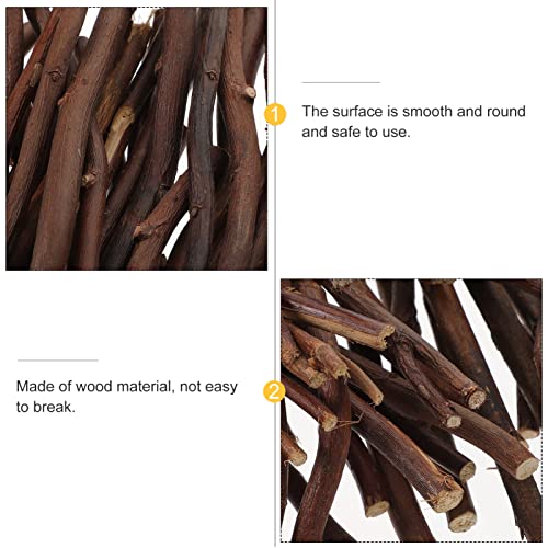 SEWACC 50pcs Branch Material Natural Wood Log Sticks Wooden Dowel Rod Cane Accessories Birch Wood Sticks Dry Wooden Sticks Vase Wood Crafts DIY SEWACC