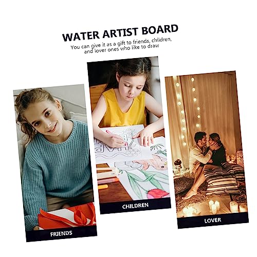 COHEALI 4pcs Square Blank Drawing Board Unfinished Door Plaque Hanging Blank Sign Decorative Signs Unfinished Painting Boards Wedding Decor Front COHEALI