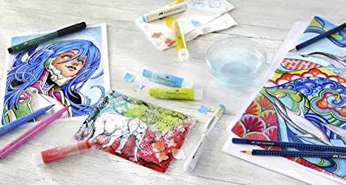 Faber-Castel Pitt Artist Manga Brush Pens, Assorted Colors, 6-Pack Faber-Castell