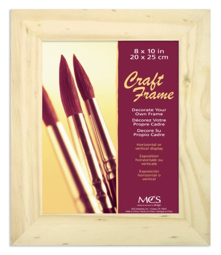 MCS 8x10 Inch Unfinished Pine Craft Frame (58101) MCS