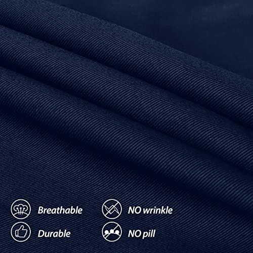 ROTANET Extra Large Apron for Men Adjustable Bib Apron with 2 pockets Cooking Apron for Women Chef Water & Oil Resistant Navy Blue ROTANET