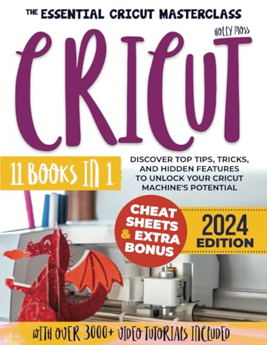 Cricut: 11 books in 1. The Essential Cricut Masterclass: Discover Top Tips, Tricks, and Hidden Features To Unlock Your Cricut Machine's Potential | WoodArtSupply