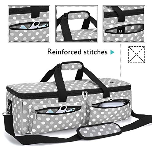 LUXJA Carrying Bag Compatible with Cricut Explore Air and Maker, Tote Bag Compatible with Cricut Explore Air, Silhouette Cameo 4 and Supplies (Bag LUXJA