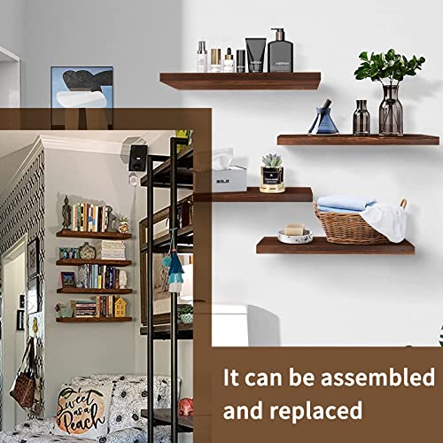 3Pack Unfinished Wood Rectangles Thick Heavy Carbonized Paulownia Wood Art Boards Blank Wooden Chipboard for Wall Shelf DIY Crafts Home Decorations KeaJuidy