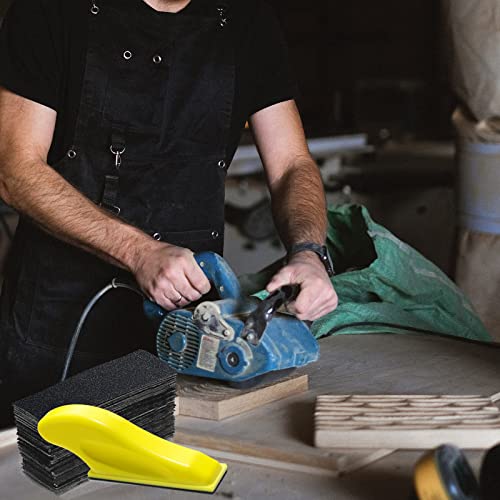 Micro Sander Kit 3.5X 1 Inch Detail Finger Sander for Small Projects+ 100PCS Wet Dry Sandpaper Sheets 60 120 240 400 600 800 1000 1500 2000 5000 Grit Tongbay