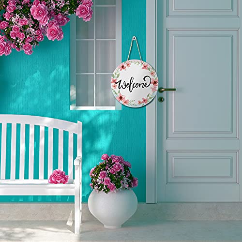 Sublimation Blank Wooden Door Hanger Unfinished Blank Sign Door Hanger Sublimation Round Door Hanger for St Patrick's Day DIY Decoration Jetec