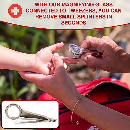 Vital House 326 Piece First Aid Kit - Professional Waterproof Trauma Medical Kit for Emergency, Ideal for Home, Office, Car, Travel, Outdoor, Vital House