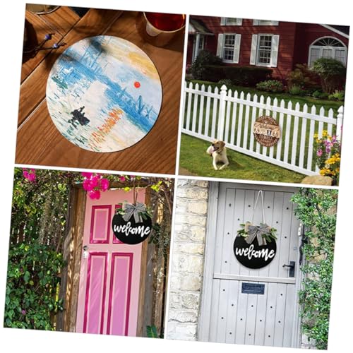 BESPORTBLE 5pcs Wooden Blank Hanging Tag Christmas Wood Sign Wood Sign Blank Unfinished Wood Cutout Blank Wooden BESPORTBLE