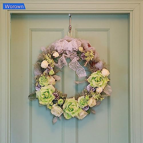 Worown 6 Pack Wooden Wreath Form, 8 inches (Outer Diameter) Wooden Wreath Frame, 5mm Thickness Wood Wreath Ring for Creating Beautiful Floral Worown
