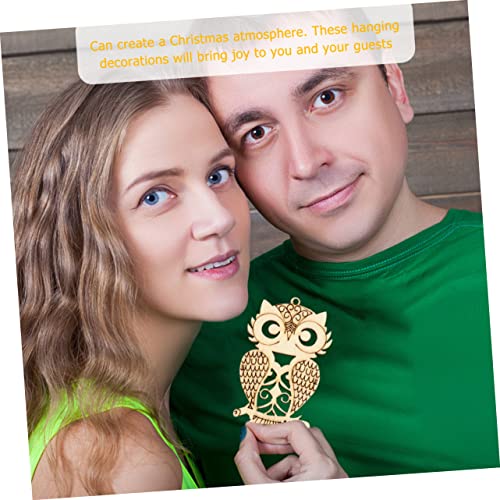 75 Pcs owl Wood Chips Wooden Cutouts Wood Cutouts to Paint Plywood Wooden Owl Wood Slices for Crafts Wood Coasters Unfinished Wood Crafts Kids Crafts FAVOMOTO