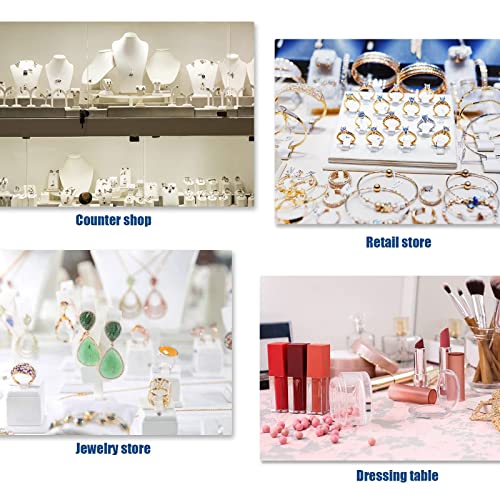 LIOUCBD 12 Fingers Wood Ring Display Stand Cone Ring Holders, Jewelry Display Holder Showcase, Ring Bracelet Organizer for Girls Women Jewelry LIOUCBD