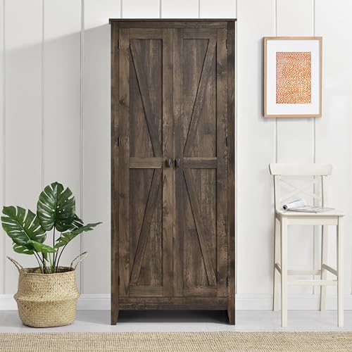 Ameriwood Home Farmington 32" Storage Cabinet in Brown SystemBuild