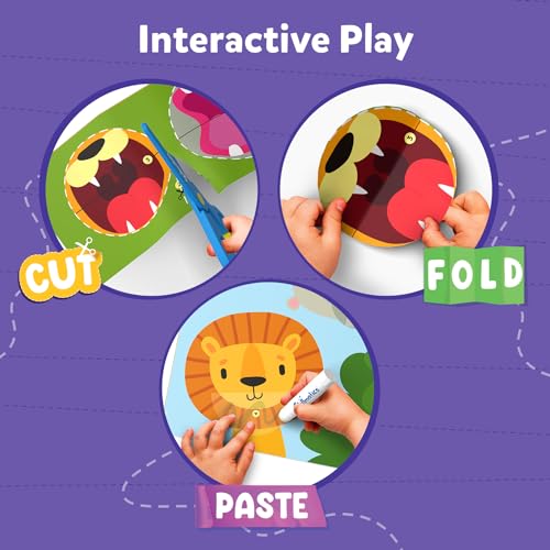 Skillmatics Art & Craft Activity Kit - Snip, Snip, Practice Scissor Skills, Craft Kits & Supplies, 25 DIY Activities, Gifts for Toddlers, Girls & Skillmatics