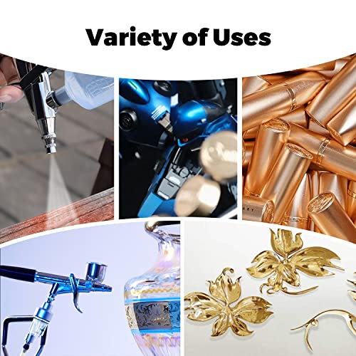 ARTME Airbrush Paint, 12 Metallic Colors Airbrush Paint Set Opaque & Water Based Acrylic Metallic Airbrush Paint, Ready to Spray, Leather & Shoe Artme