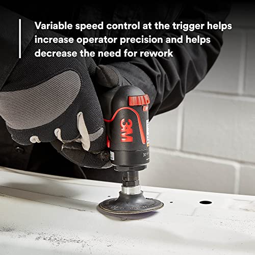 3M Pistol Grip Disc Sander, 33577, 18,000 RPM, 50mm and 75mm, 1 per box, Automotive Tool for Abrasive Disc Grinding, Weld Cleanup, Paint-Stripping 3M