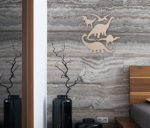 Wooden Dinosaurs for Kids Rooms Cutout (5 Pack) - Cutout, Home Decor, Unfinished and Available from 12 to 36 Inches Jess and Jessica