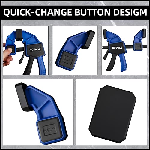 Bar Clamps for Woodworking,NOEAIKE 4-Pack Wood Clamps 12 Inch Light Duty One-Handed Woodwoking Clamps,Quick Grip/Spreader Clamps Set 150LBS Load NOEAIKE