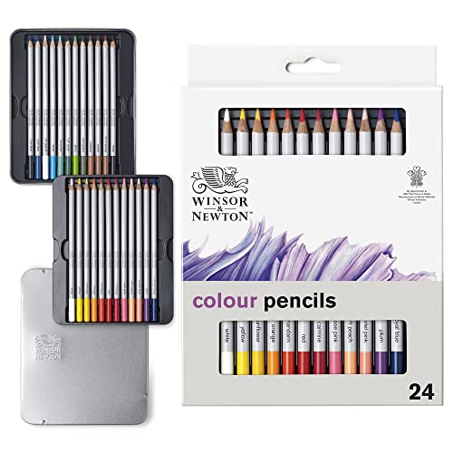 Winsor & Newton Studio Collection Artist Pencils, Color Pencils, Set of 24 Winsor & Newton