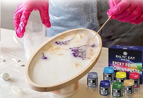 24 Pigment Pastes for Epoxy Resin Jars Set - Thick Pigment Paste - Opaque Resin Pigment - Solid Epoxy Resin Dye - Resin Paste Pigment - Epoxy Resin BALTIC DAY