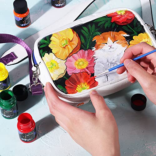 ARTME Acrylic Leather Paint Set, 20 Colors x 30ml Acrylic Leather Dye Kit Perfect for Shoes, Sneakers, Jackets, Leather Sofa, and Car Seat Artme