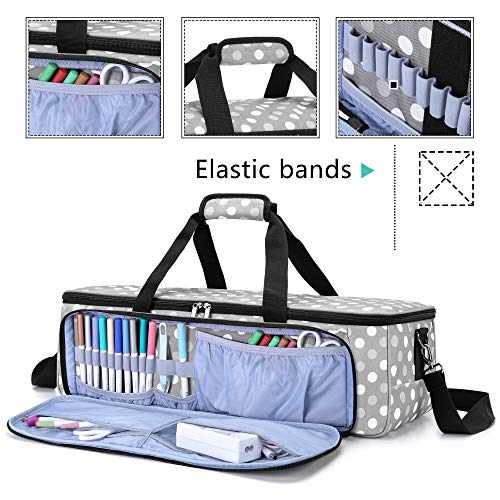 LUXJA Carrying Bag Compatible with Cricut Die-Cutting Machine and Supplies, Tote Bag Compatible with Cricut Explore Air (Air2) and Maker (Bag Only, LUXJA
