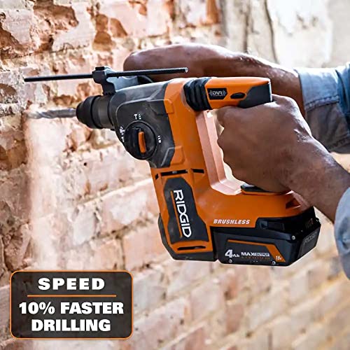18V Brushless Cordless 1 in. SDS-Plus Rotary Hammer (Tool Only) RIDGID