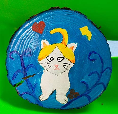 Unfinished Natural Wood Slices 12 Pcs 3.5-4 inch Craft Wood kit Circles Crafts Christmas Ornaments DIY Crafts with Bark for Crafts Rustic Wedding William Craft