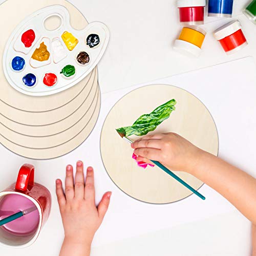 Arroyner 2" Small Wood Circles Round Wood Discs DIY Unfinished Round Blank Wooden for Crafts, School Project, Decoration 120 Pieces Arroyner