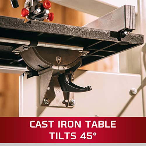 JET 10-Inch Woodworking Bandsaw with Stand, 1/2 HP, 1Ph 115V (JWB-10) Jet