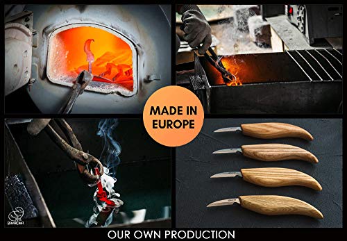 BeaverCraft Wood Carving Detail Knife C8 1.5" Whittling Knife for Detail Wood Carving Craft Knife - Chip Carving Knife Wood Carving Tools for BeaverCraft