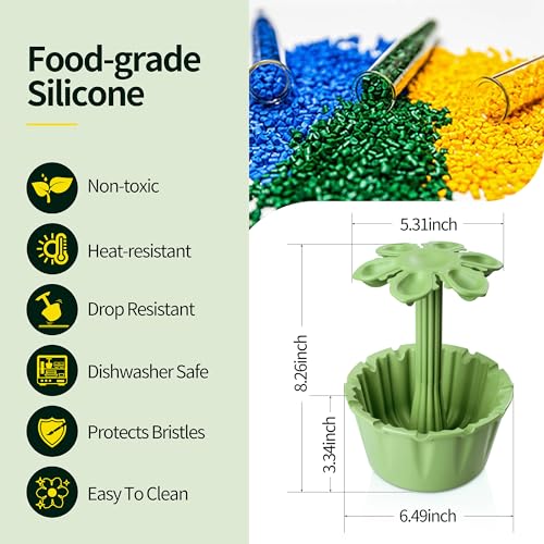 SOTER Paint Brush Cleaner All-In-One Solution For Artists - Includes Paint Brush Holder, Rinse Cup, And Paint Palette Your Ultimate Artistic SOTER