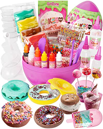 GirlZone Cakes & Sweet Treats Egg Slime & Clay Kit