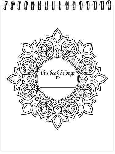 Mandalas II Adult Coloring Book - Features 50 Original Hand Drawn Designs Printed on Artist Quality Paper, Hardback Covers, Spiral Binding, ColorIt