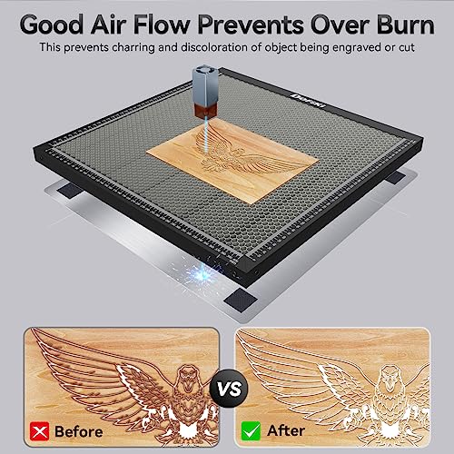 Dofiki Honeycomb Laser Bed 235mm x 235mm Laser Honeycomb Cutting Bed, 9.25” x 9.25” Small Metal Honeycomb Table Compatible with Ender 3 Ender 3 V2 Dofiki