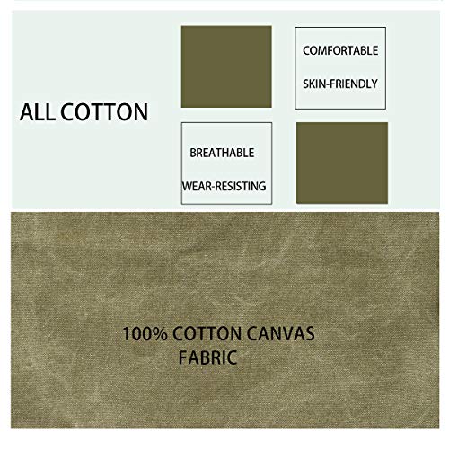 Tobyan No-Tie Canvas Apron Heavy-Duty 16OZ Work Apron with Front Pocket Extra Long Straps Adjustable M–XXL Tobyan