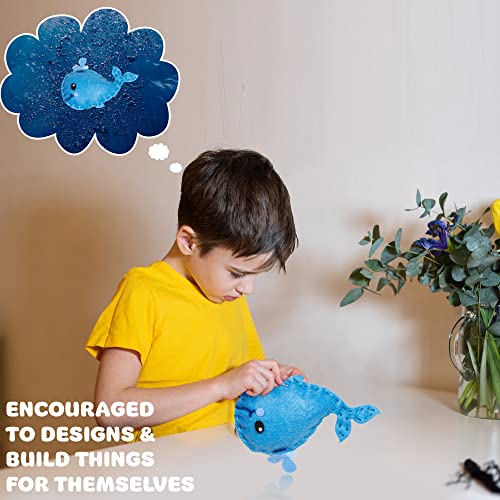 MOMOTOYS Make a Mermaid Toy Kids Sewing Kits for Kids Ages 8-12 - Beginner Sewing Kit for Kids -Kids Felt Sewing Kit - Sew Spectacular Adorable MOMOTOYS