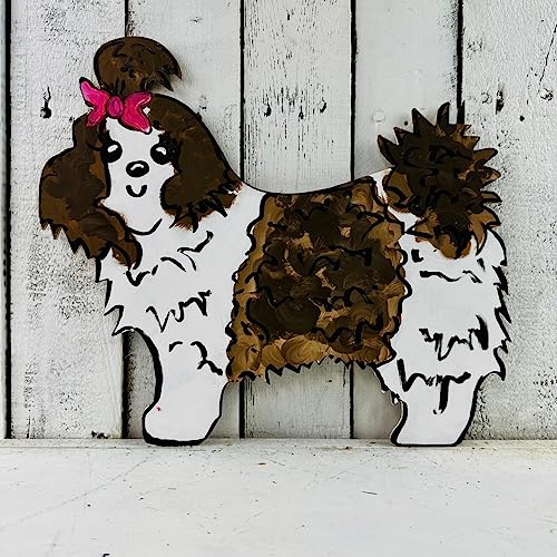 Shih Tzu, Dog Shapes, Unfinished Wood Craft, Build-A-Cross Build-A-Cross