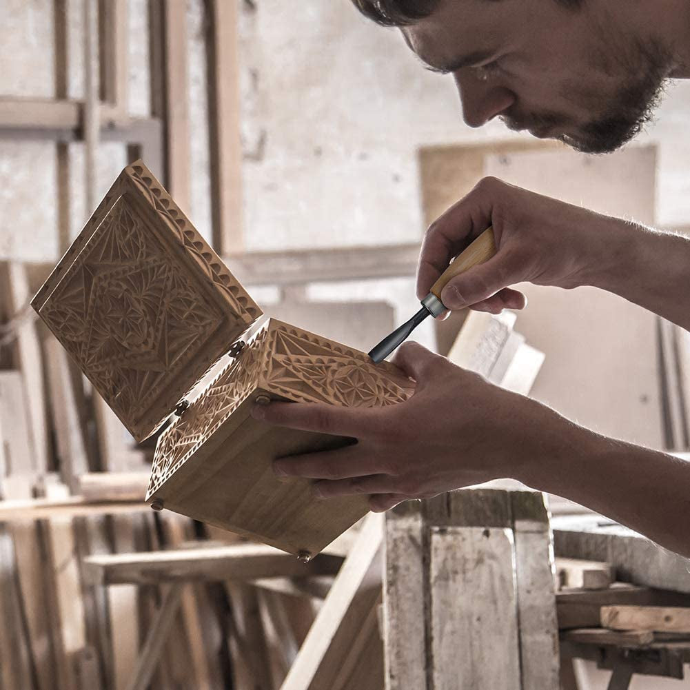 24PCS Wood Knife Kit Set Wood Carving Kit,Professional Chisel Set, Including Small, Middle, Large Size (24PCS) WoodArtSupply