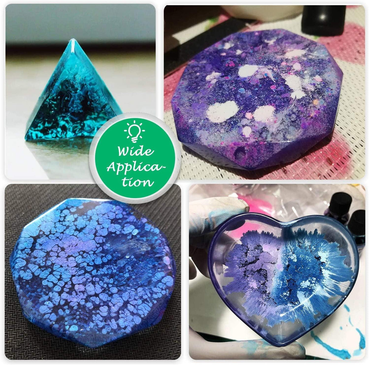 White Alcohol Ink Set - 12 Bottles White Colors Alcohol-Based Ink, White Alcohol Paint Dye for Epoxy Resin Painting, Resin Petri Dish, Yupo WoodArtSupply