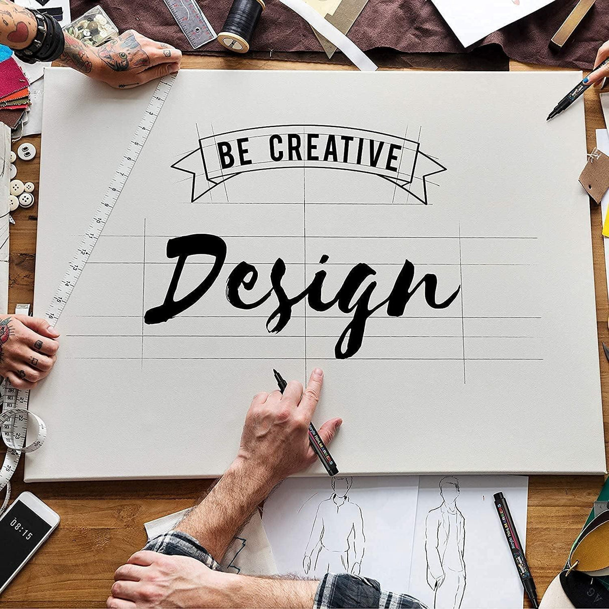 Acrylic Paint Markers 1Mm, Acrylic Paint Pens for Rock Painting/Stone, Ceramic, Glass WoodArtSupply