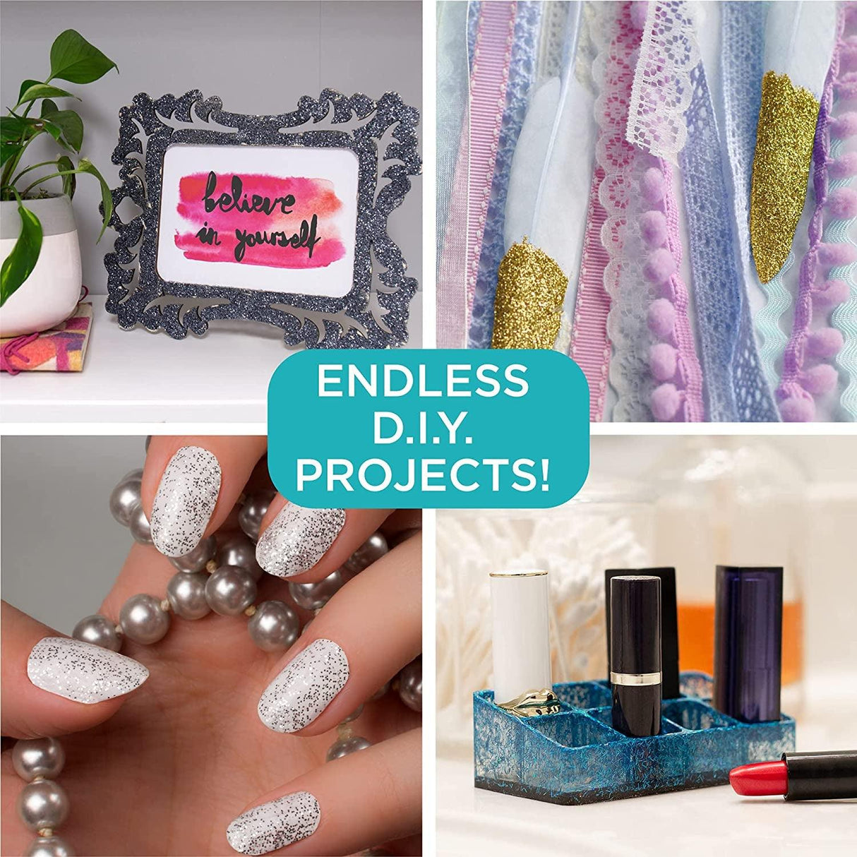 Assorted Glitter 90 Pack, Includes Fine, Neon Glitter, Shapes, Foil Glitter & More, Great for Resin Projects, Group Arts and Crafts, DIY Projects, WoodArtSupply