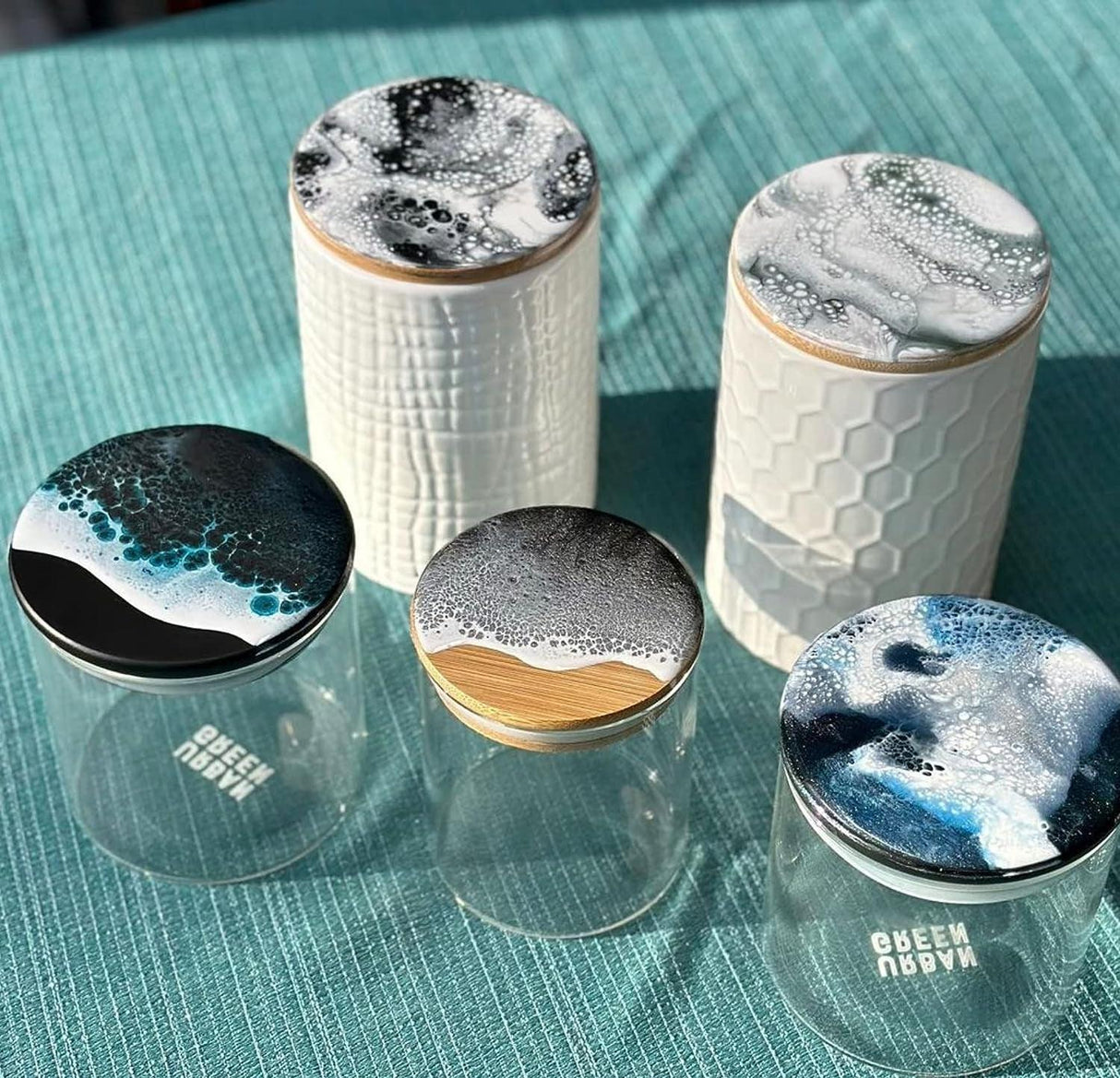 EPE Epoxy Resin and Hardener Kit for Jewelry DIY Art Crafts, Tumbler, Craft Casting Resin - Crystal Clear Resin Kit with 8 OZ Resin, 8 OZ Hardener, 4 WoodArtSupply