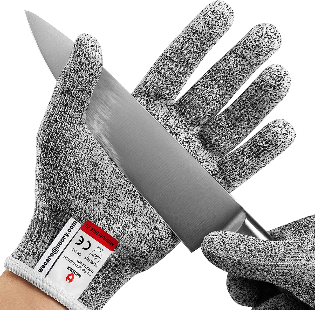 Premium Cut Resistant Gloves Food Grade — Level 5 Protection; Ambidextrous; Machine Washable; Superior Comfort and Dexterity; Lightweight Protective WoodArtSupply