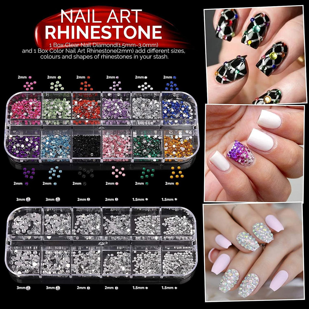 Beginners, Nail Art Supplies with Nail Art Brushes, Nail Dotting Tools, Nail Art Stickers WoodArtSupply